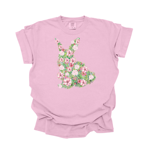 Floral Bunny DTF Transfer W50