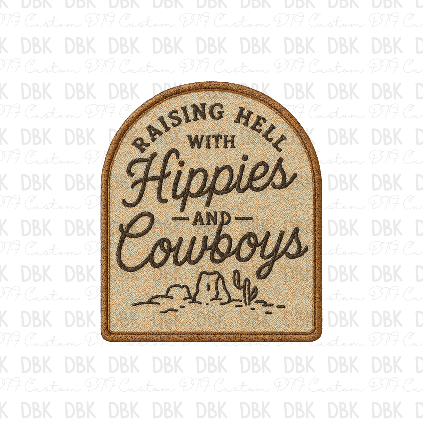 Raising hell DTF transfer B360