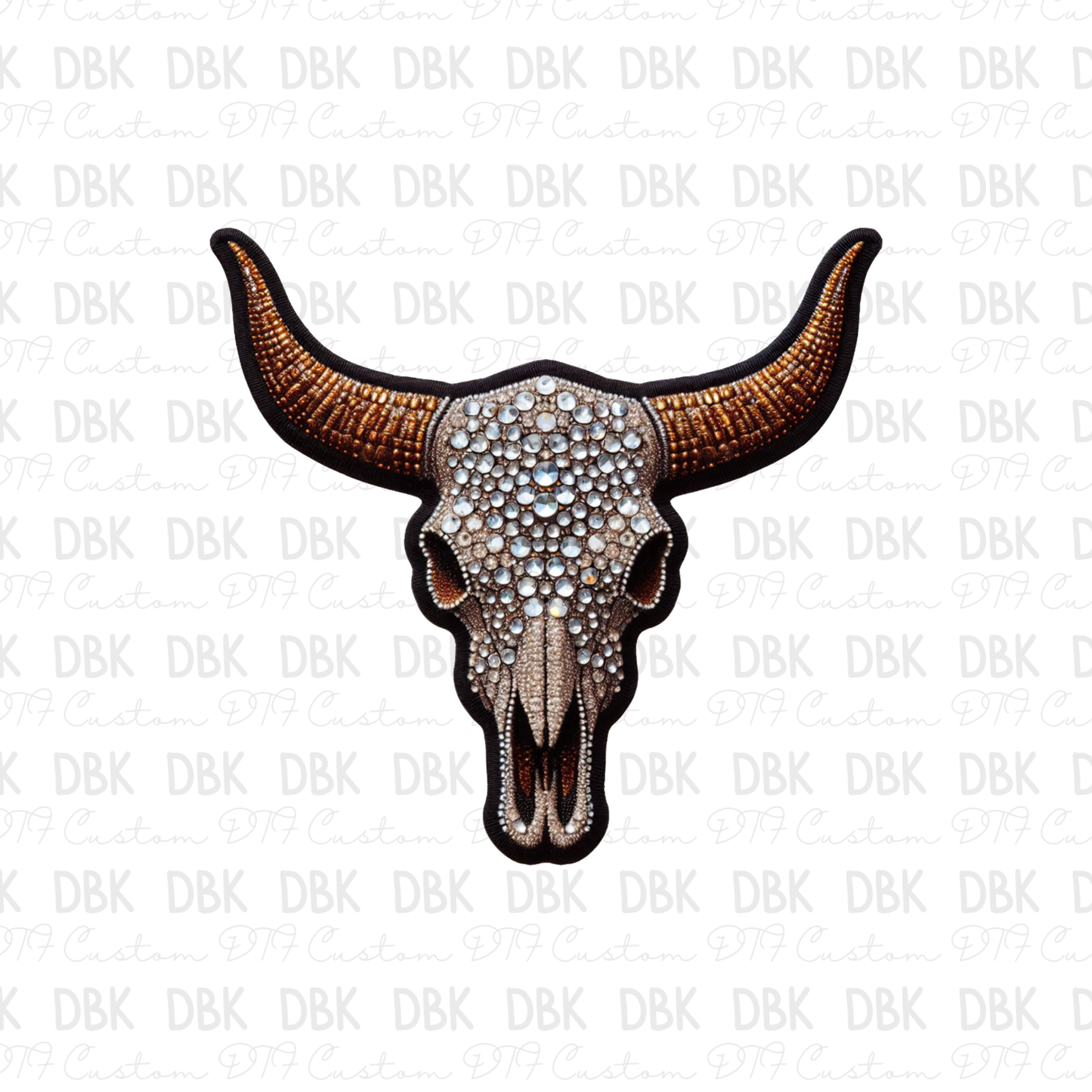Skull DTF transfer B361