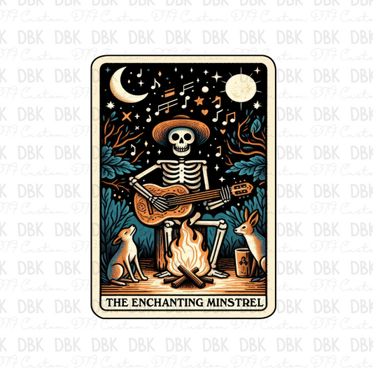 The enchanting minstrel Tarot DTF transfer