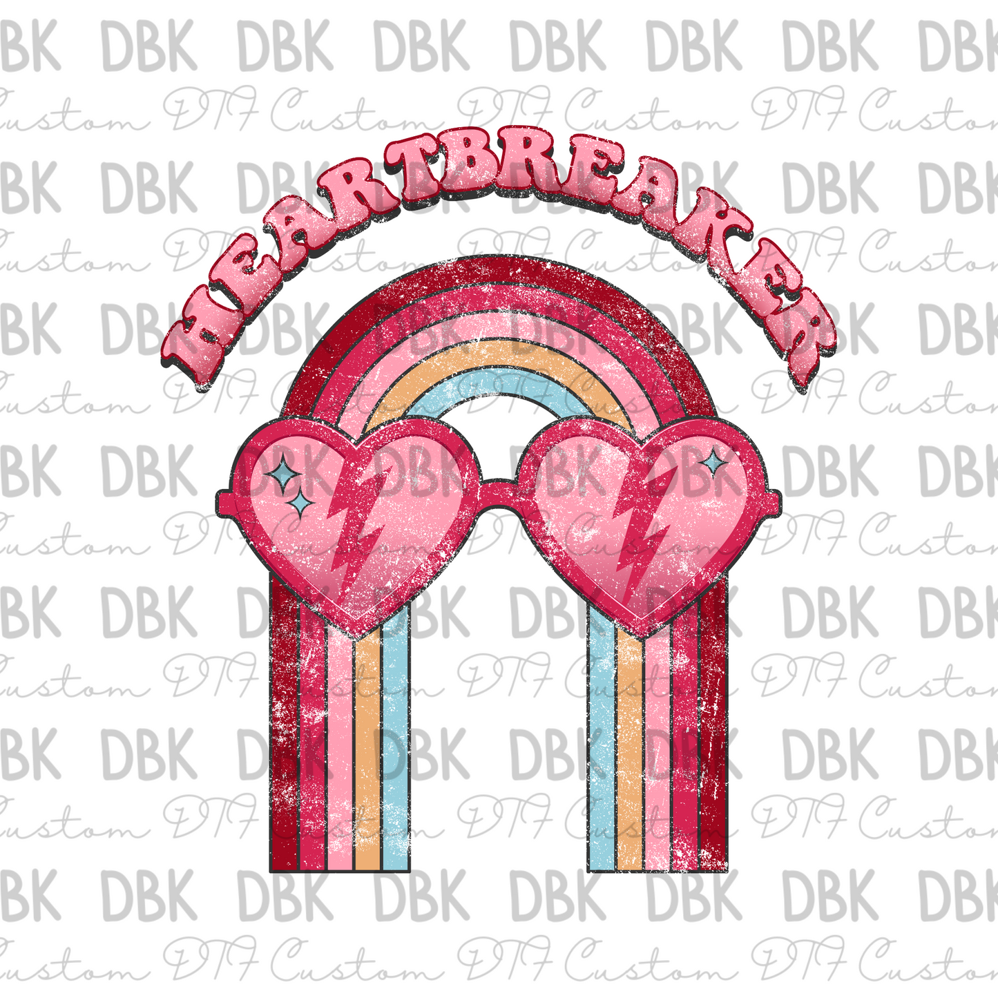 Heart breaker DTF transfer J7