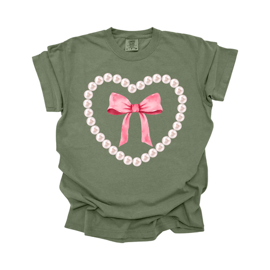 Pink Pearl Bow DTF Transfer