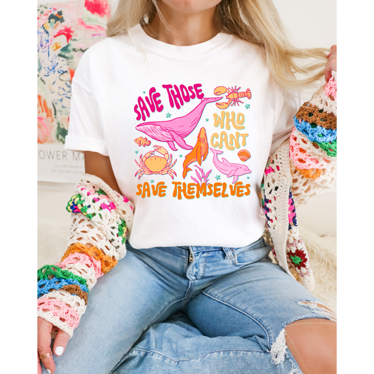 Save those who can't save themselves DTF Transfer