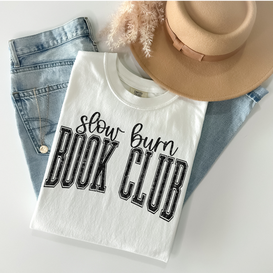 Slow Burn Book Club DTF Transfer BLACK D29