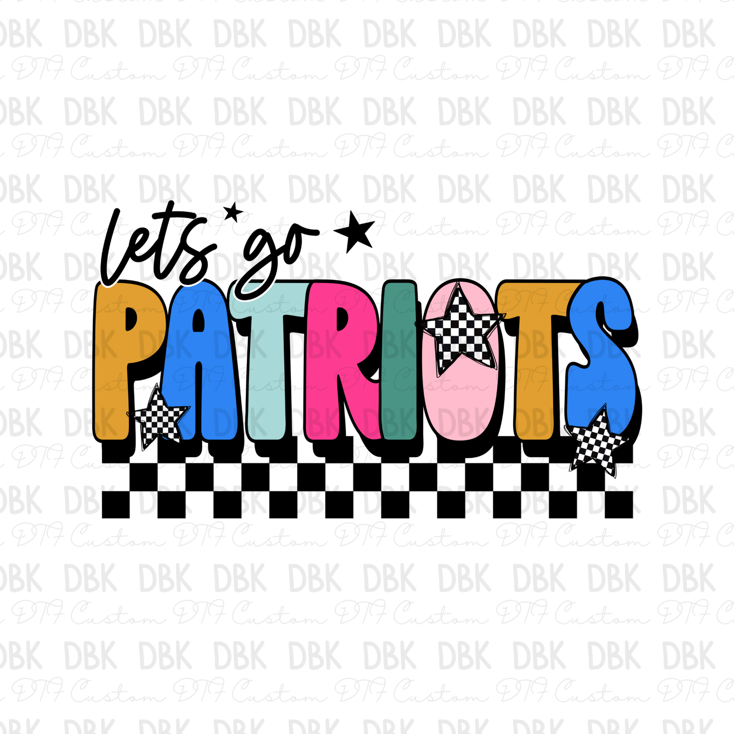 Patriots DTF Transfer