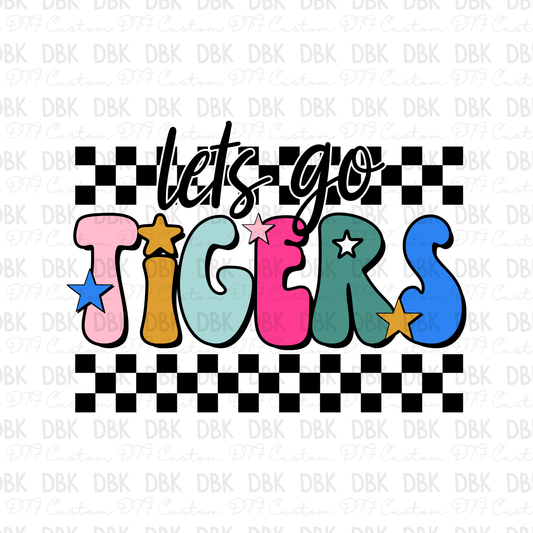 Lets go Tigers DTF Transfer
