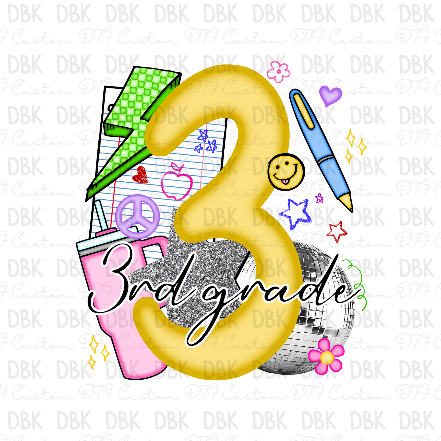 Third Grade DTF Transfer A231