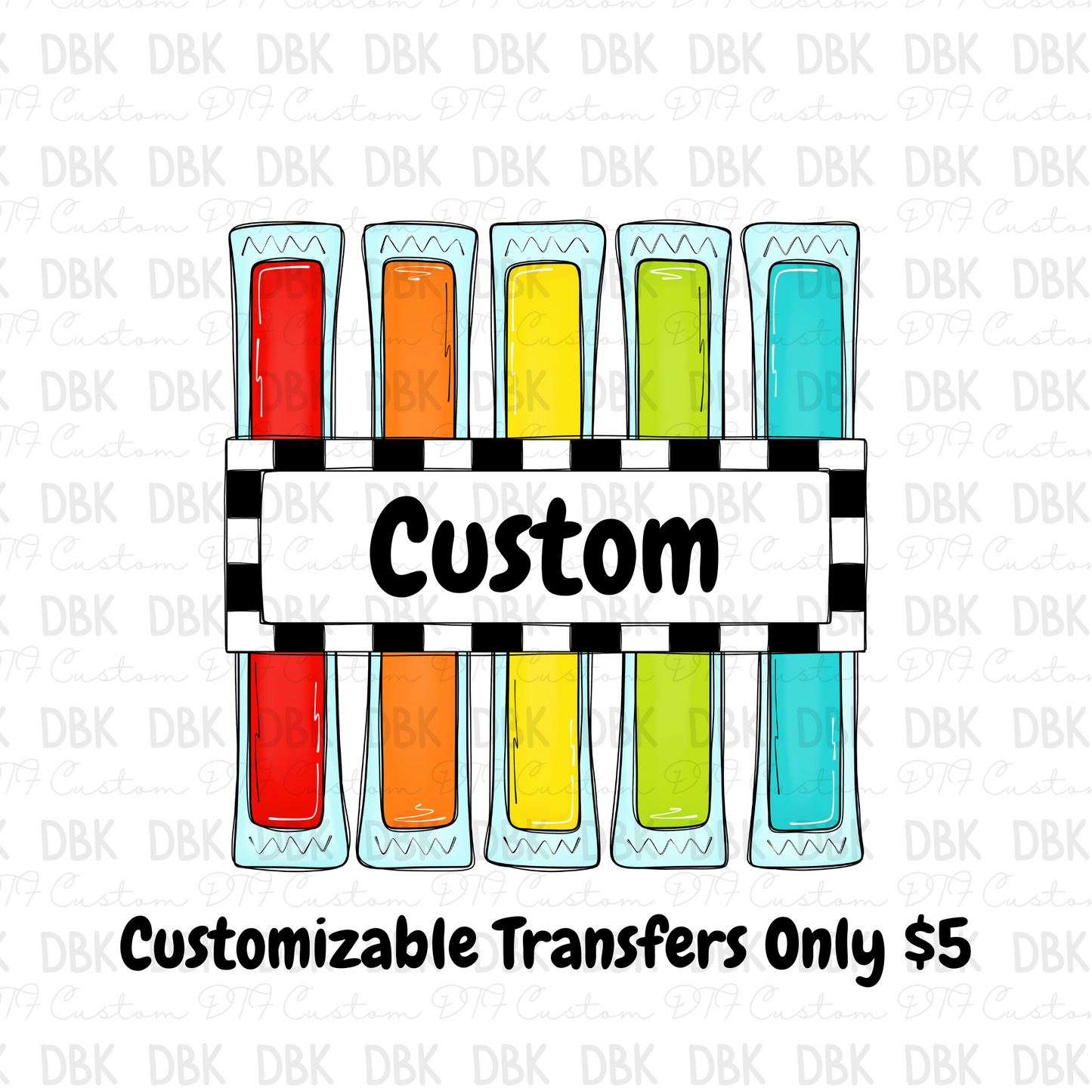 Boy Custom name DTF Transfer ONLY