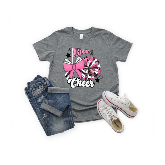 Pink Cheer DTF transfer C95