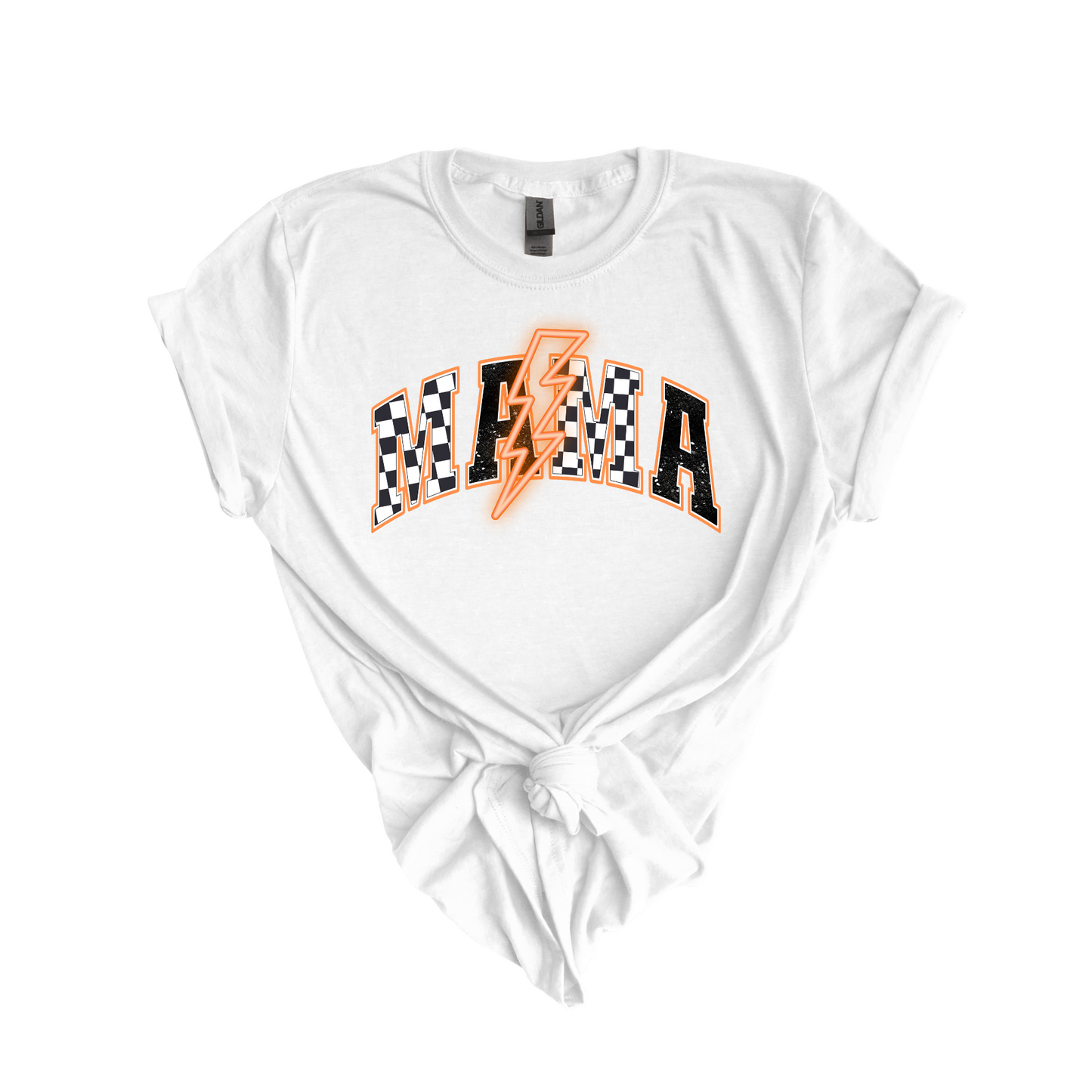 Mama Orange Bolt DTF Transfer N26