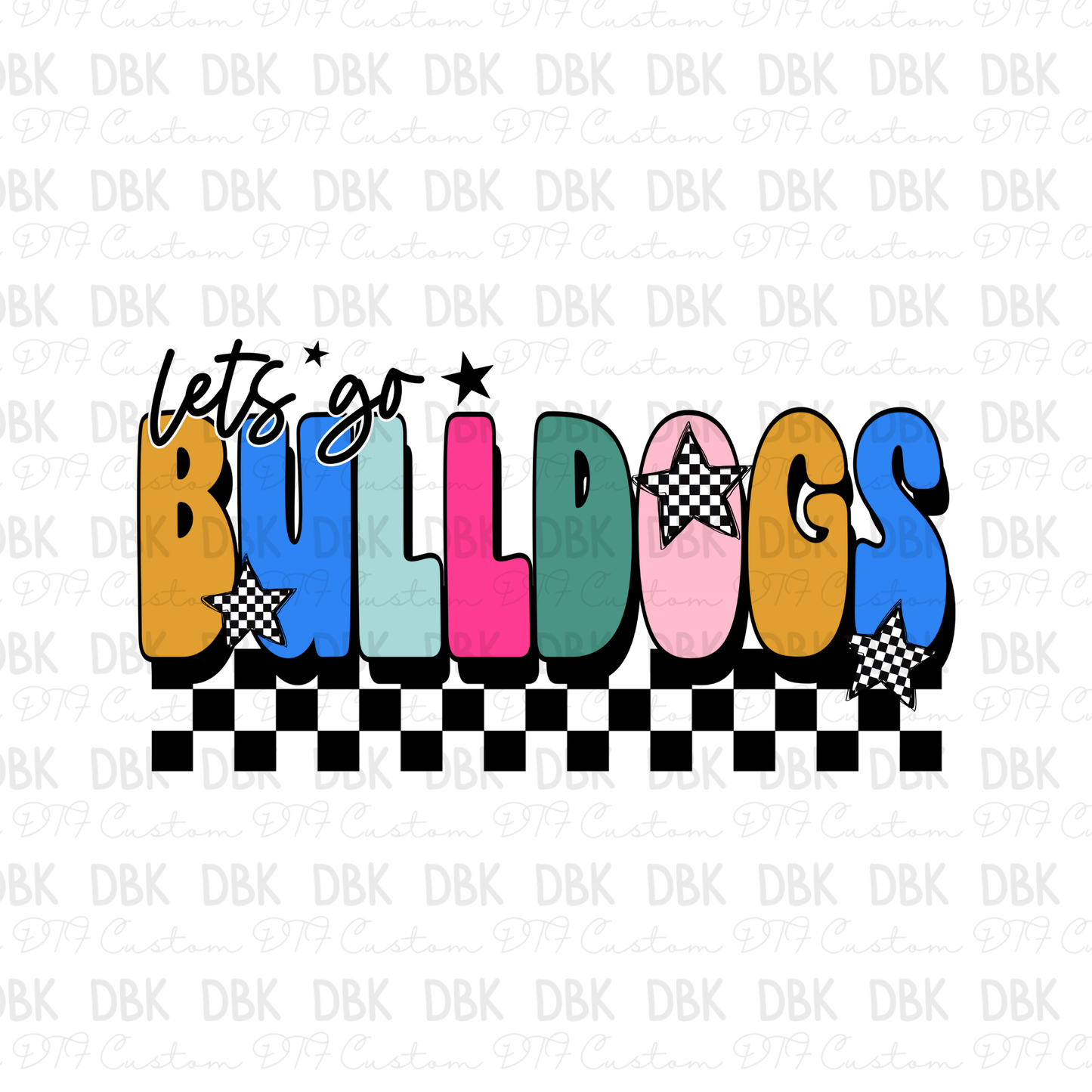 Bulldogs DTF Transfer