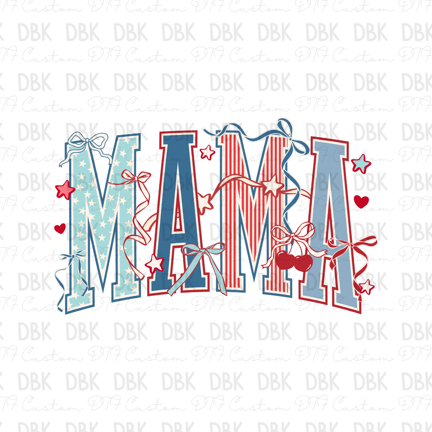 RWB Mama DTF Transfer