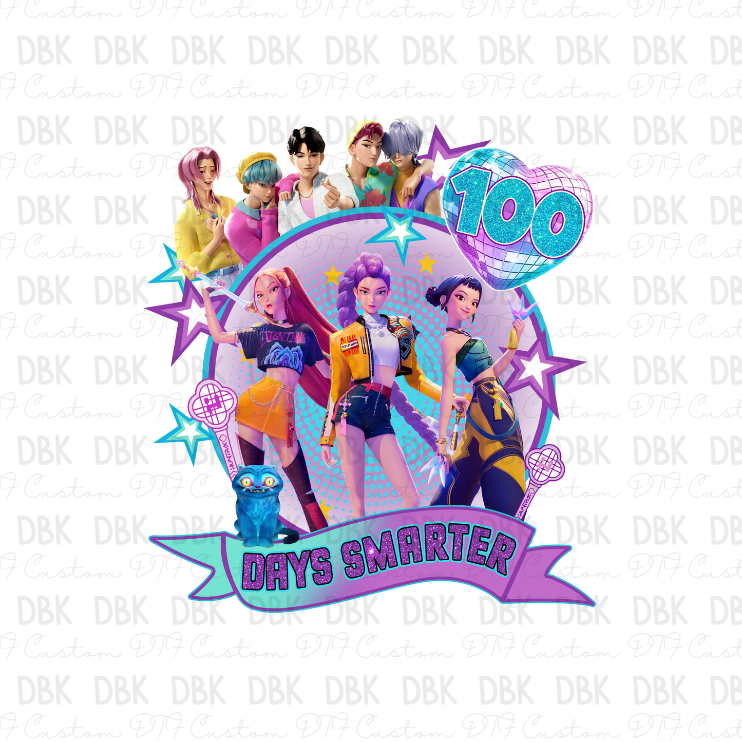 K-Pop 100 days smarter DTF Transfer A280