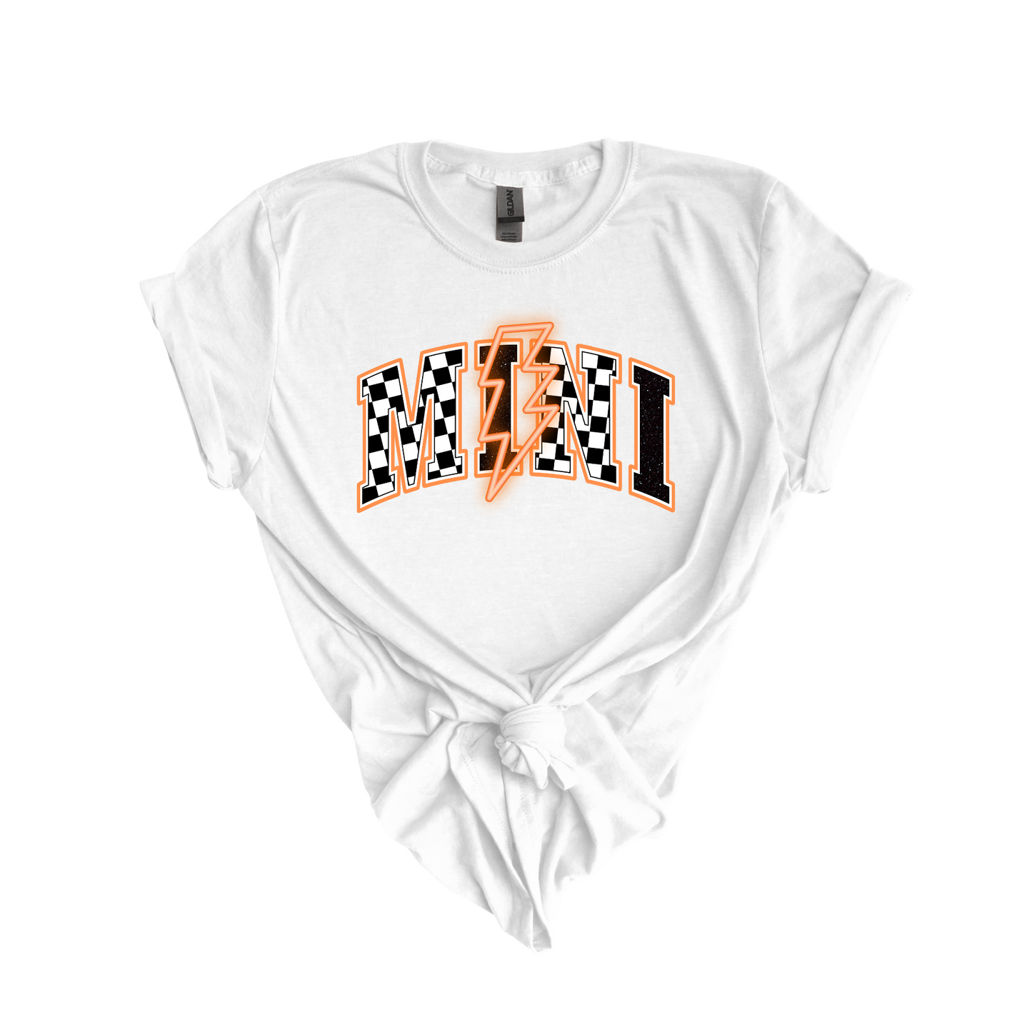 Mini Orange Bolt DTF Transfer K91