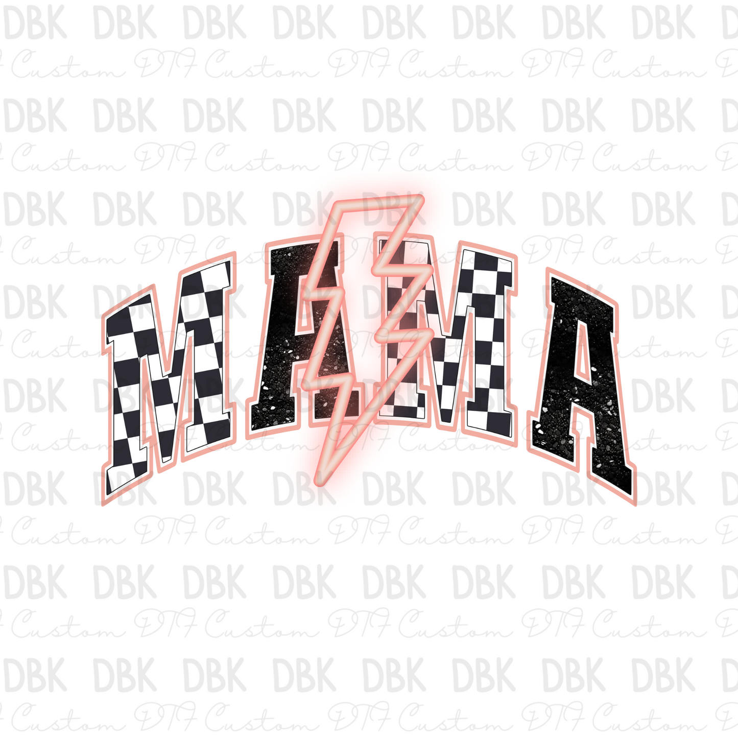 Mama Peach Bolt DTF Transfer N27