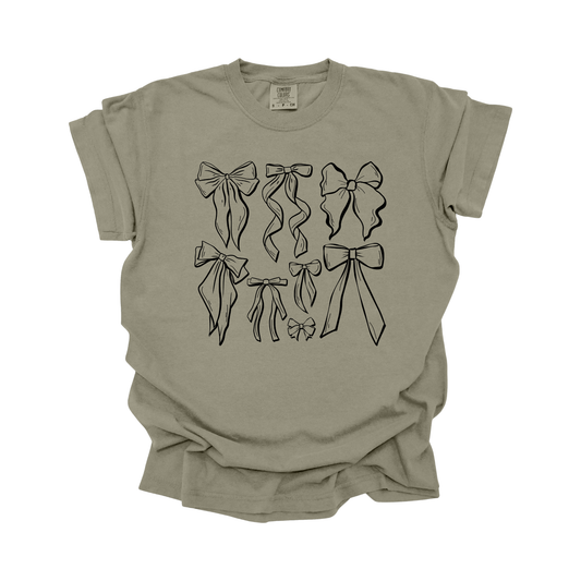 Bows DTF Transfer BLACK Z6