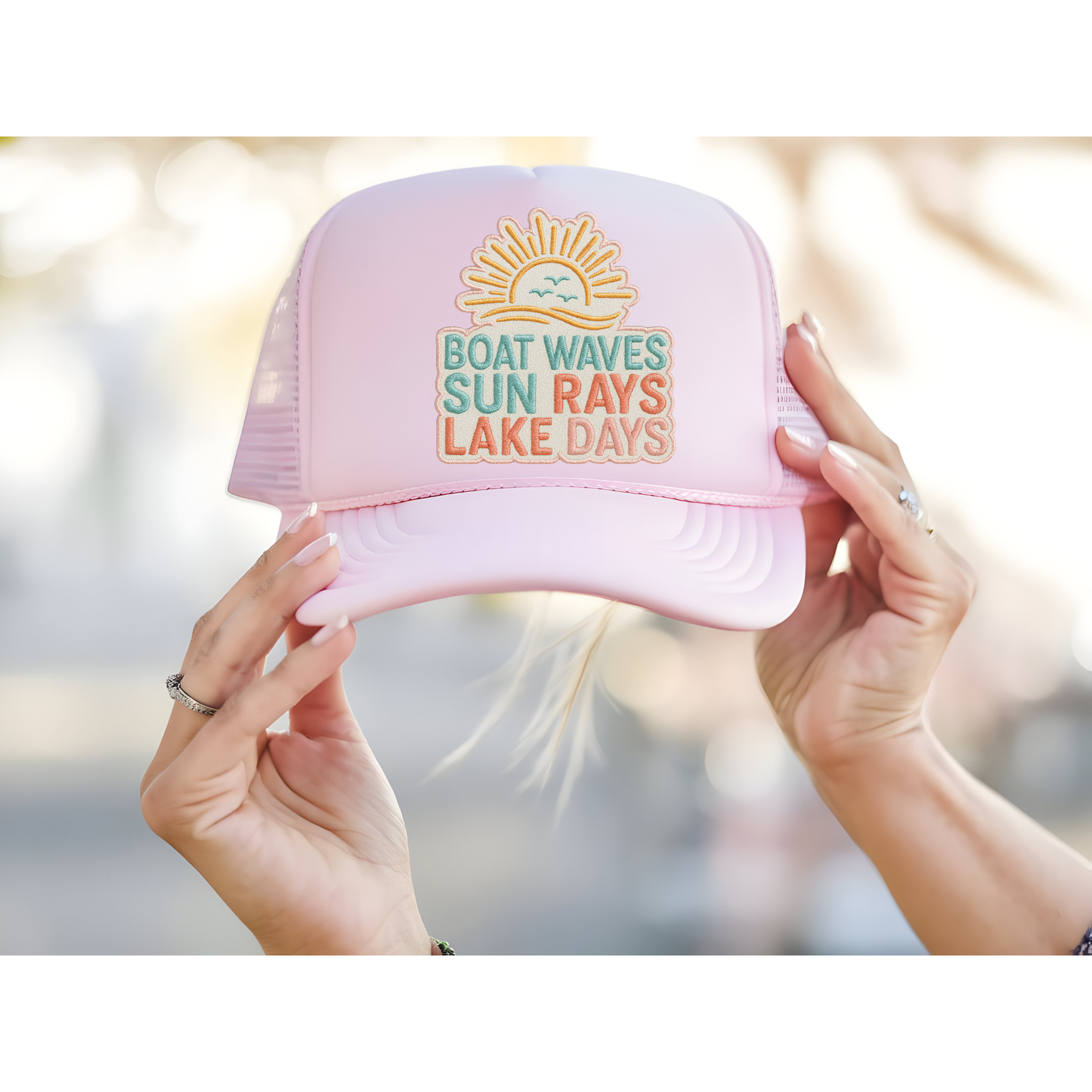 Boat waves DTF transfer B312