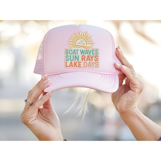 Boat waves DTF transfer B312