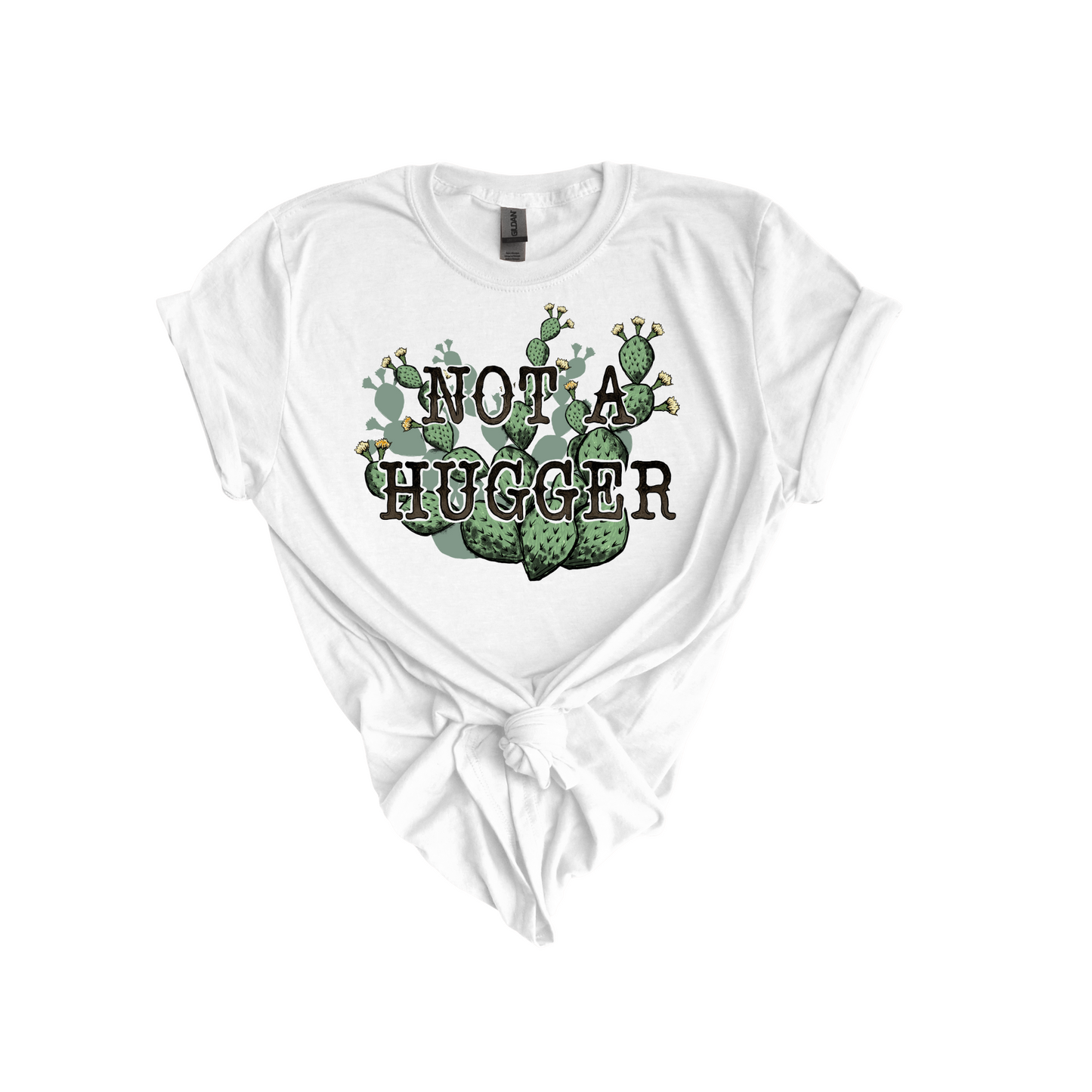 Not A hugger cactus DTF transfer I17