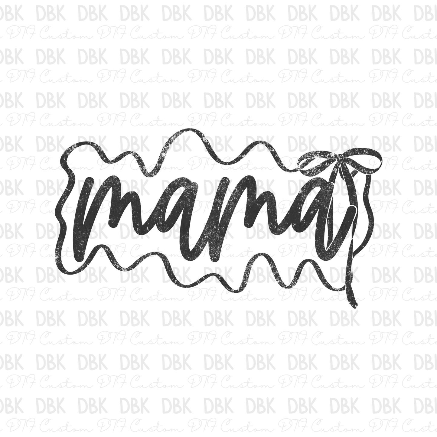 Mama DTF Transfer GREY N244