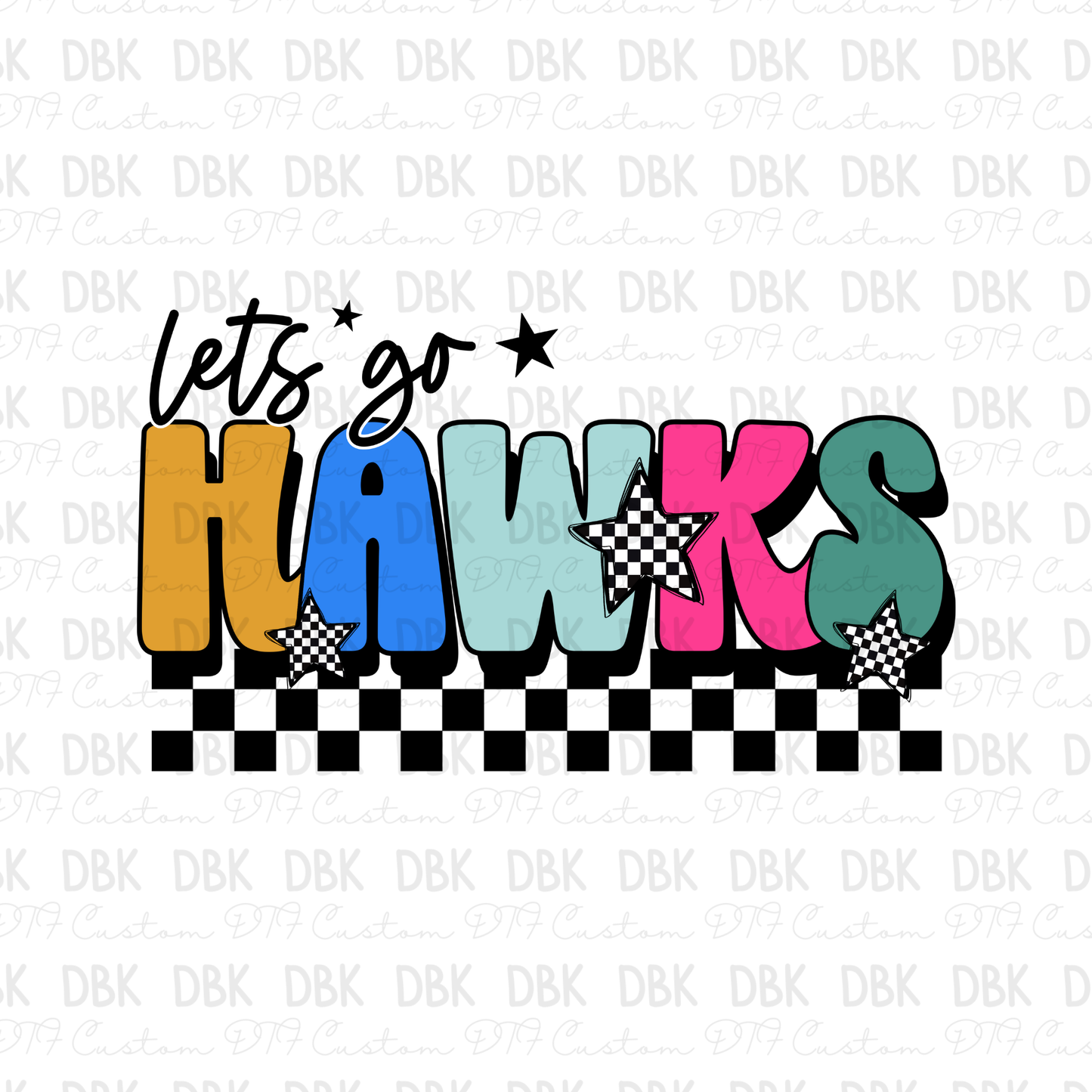 Hawks DTF Transfer