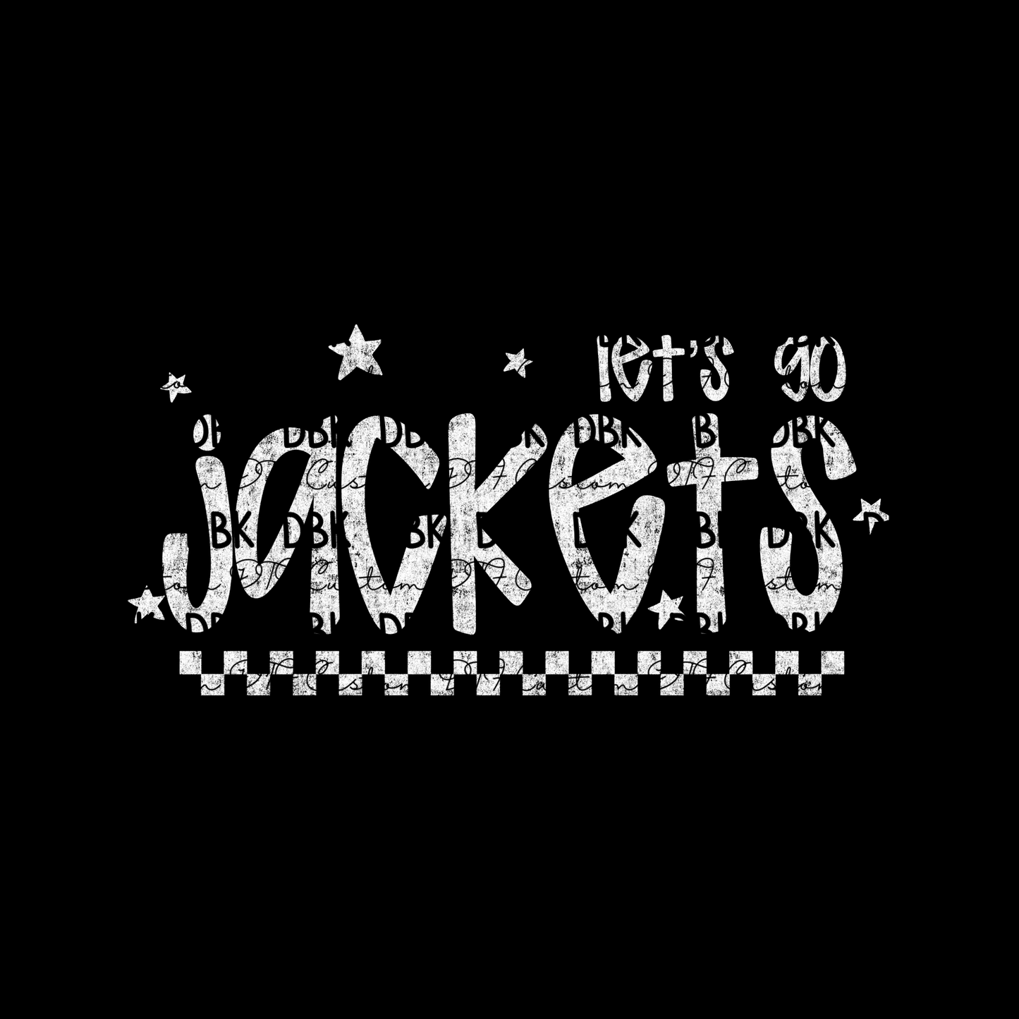 JACKETS DTF Transfer WHITE