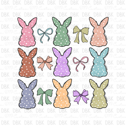 Easter & Bows DTF transfer  W42