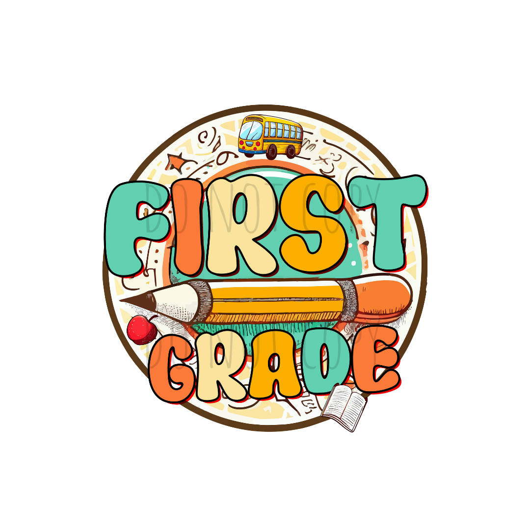 First Grade DTF transfer A124