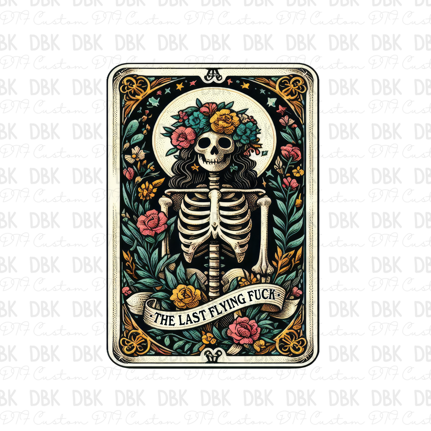 My last flying fuck Tarot DTF transfer