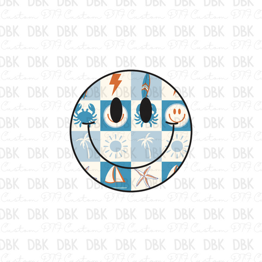 Beachy Smiley DTF Transfer