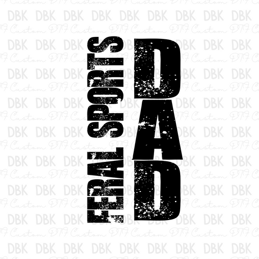 Feral Sports Dad DTF Transfer C244