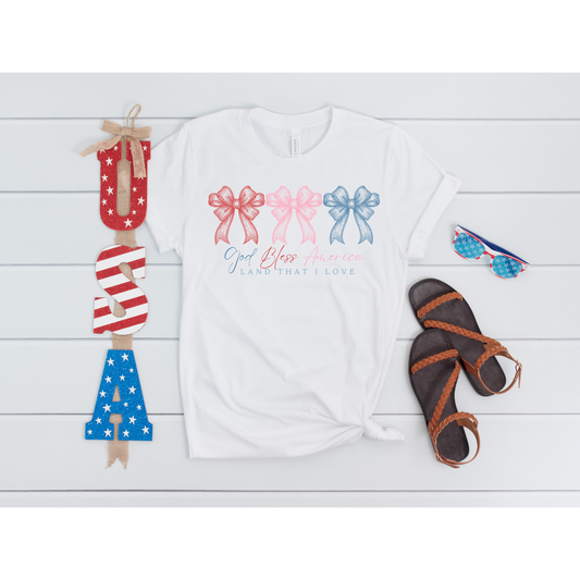 RWB Bow DTF Transfer R173