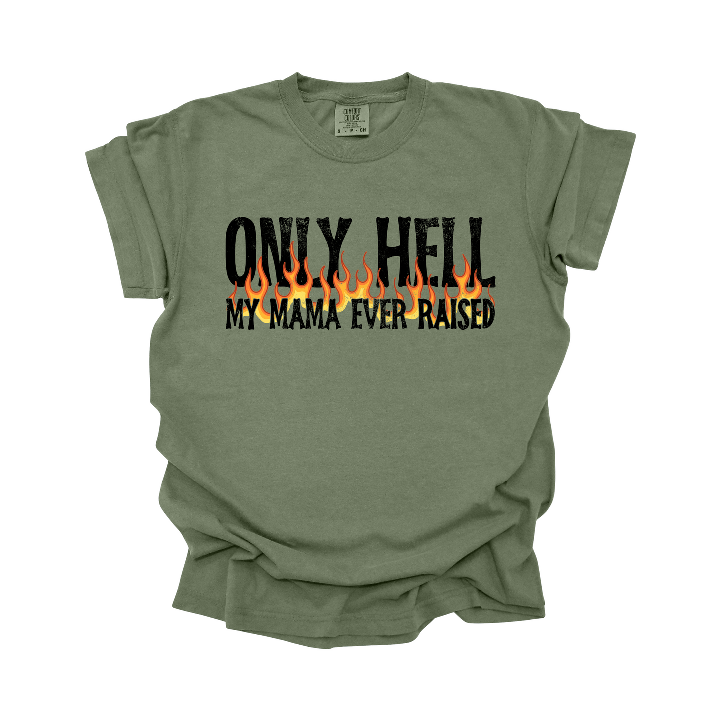 Only hell my mama ever raised DTF Transfer BLACK I304