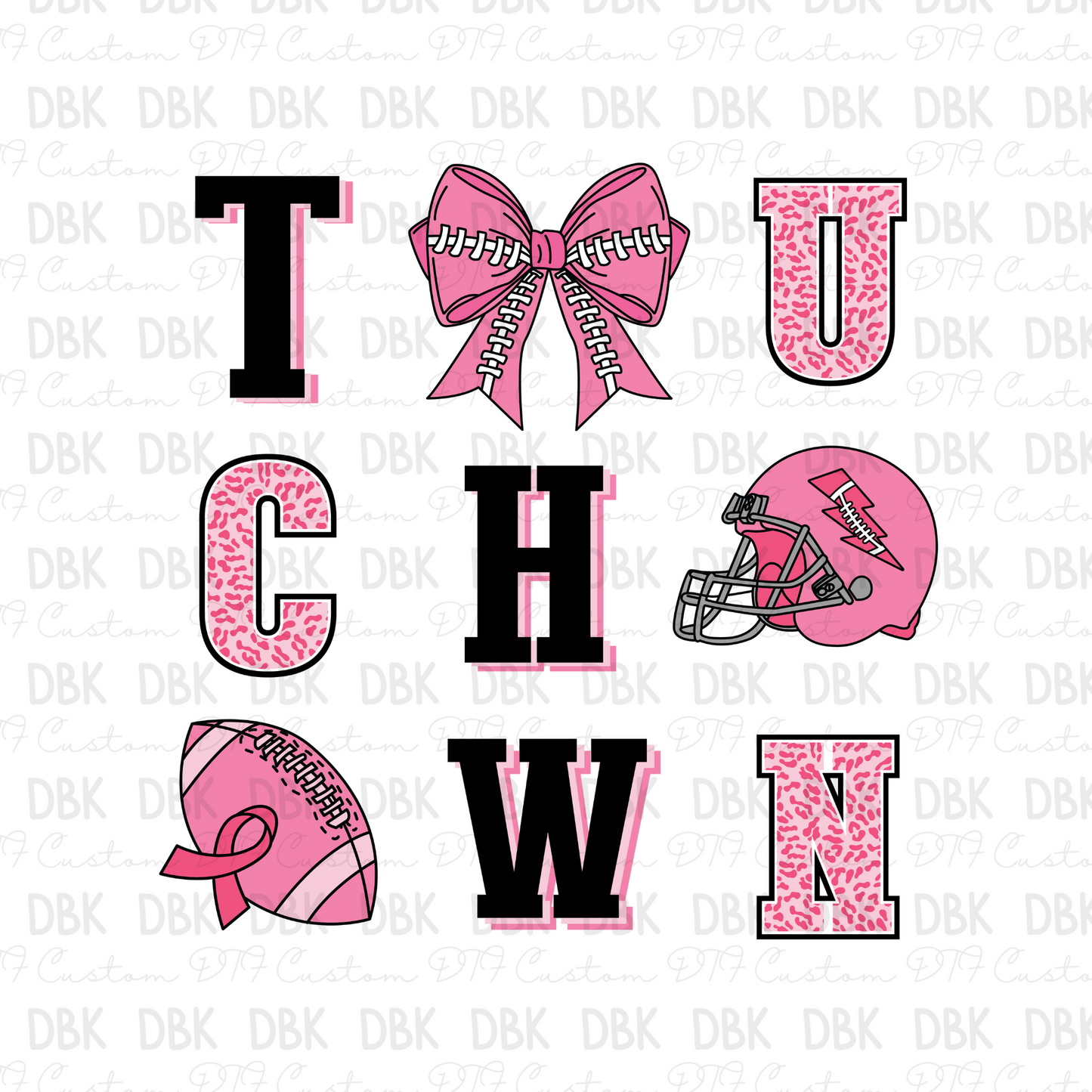 Pink Out DTF Transfer L30