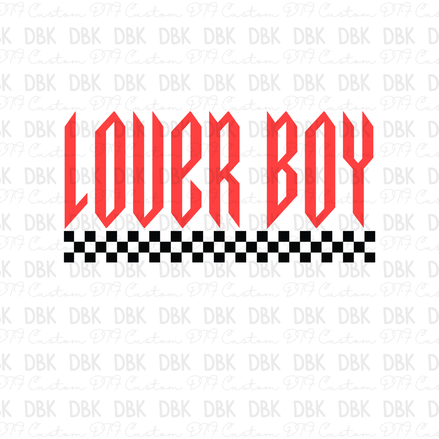 Lover Boy DTF transfer J5