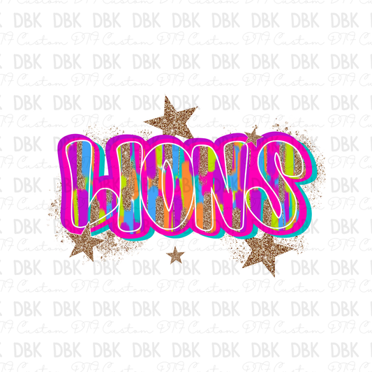Lions DTF Transfer M209