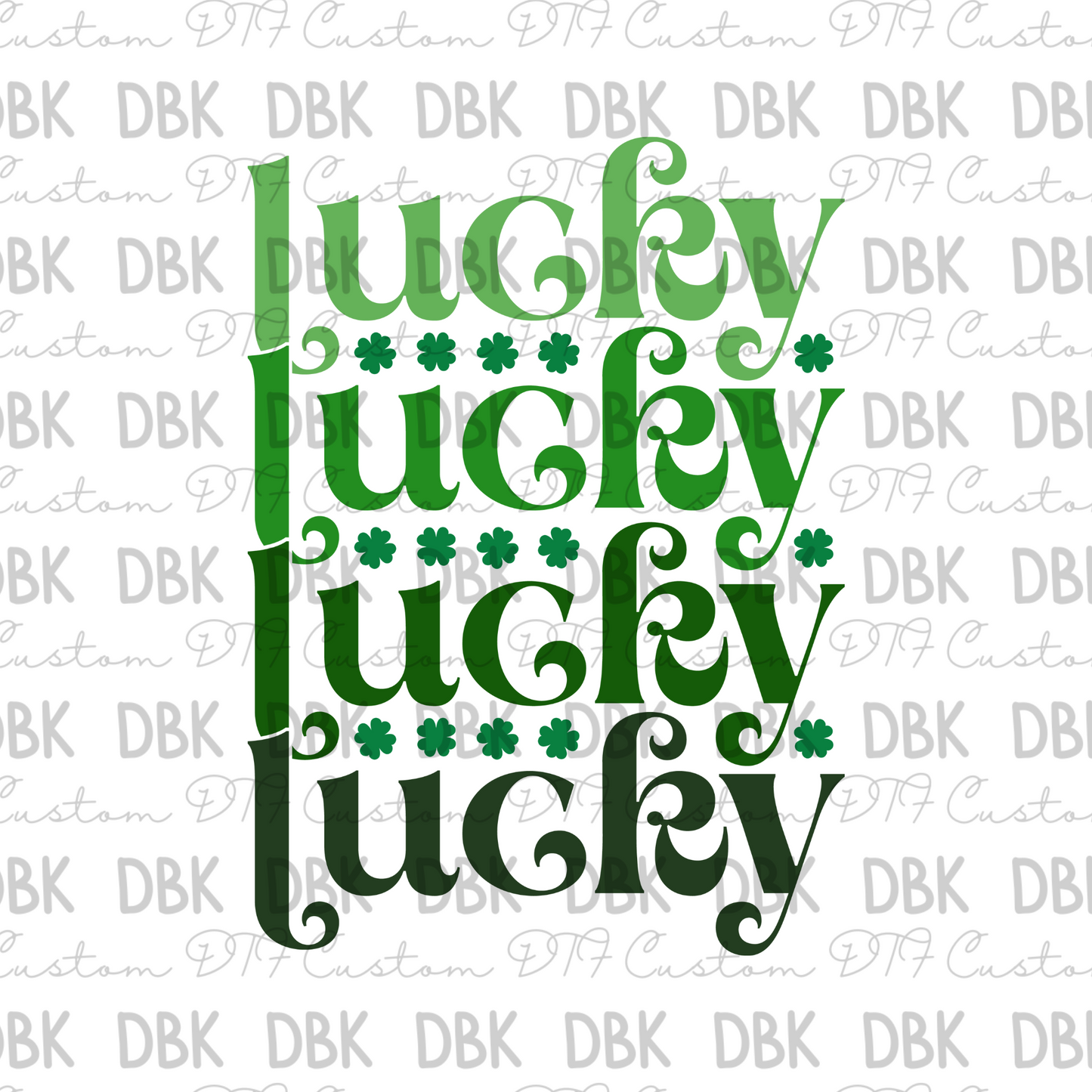 Lucky DTF transfer O11