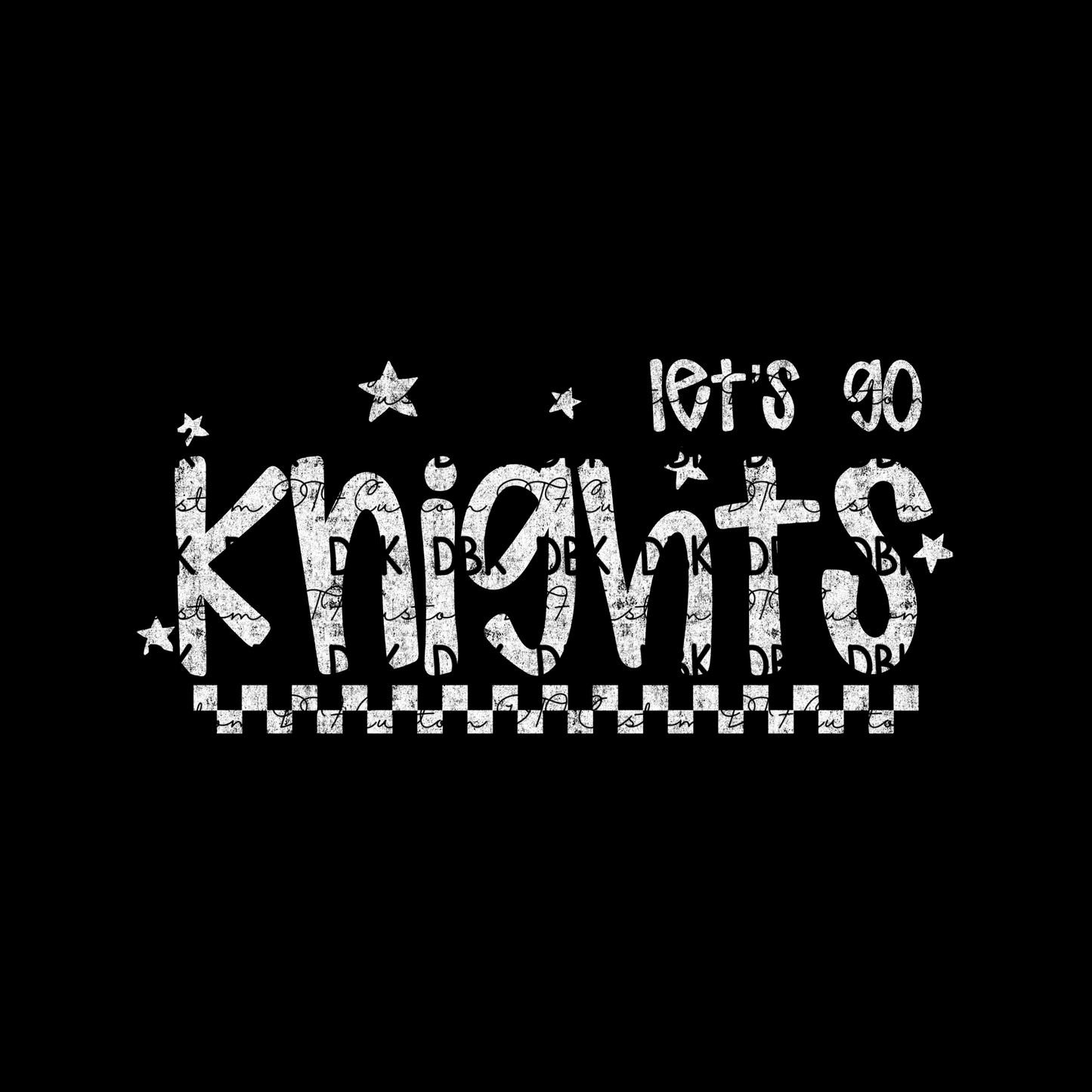 KNIGHTS DTF Transfer WHITE