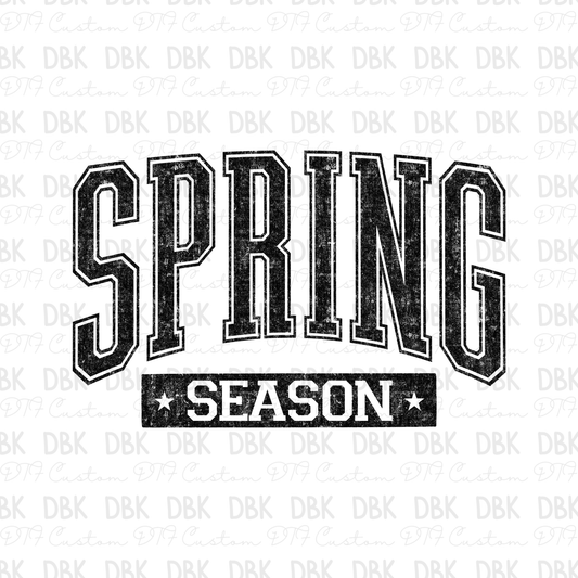 Spring Season DTF Transfer BLACK
