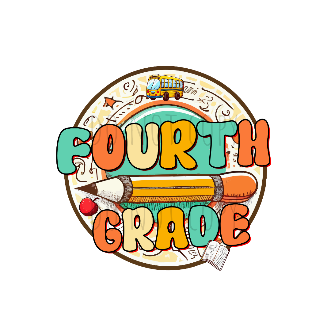 4th Grade DTF transfer A123