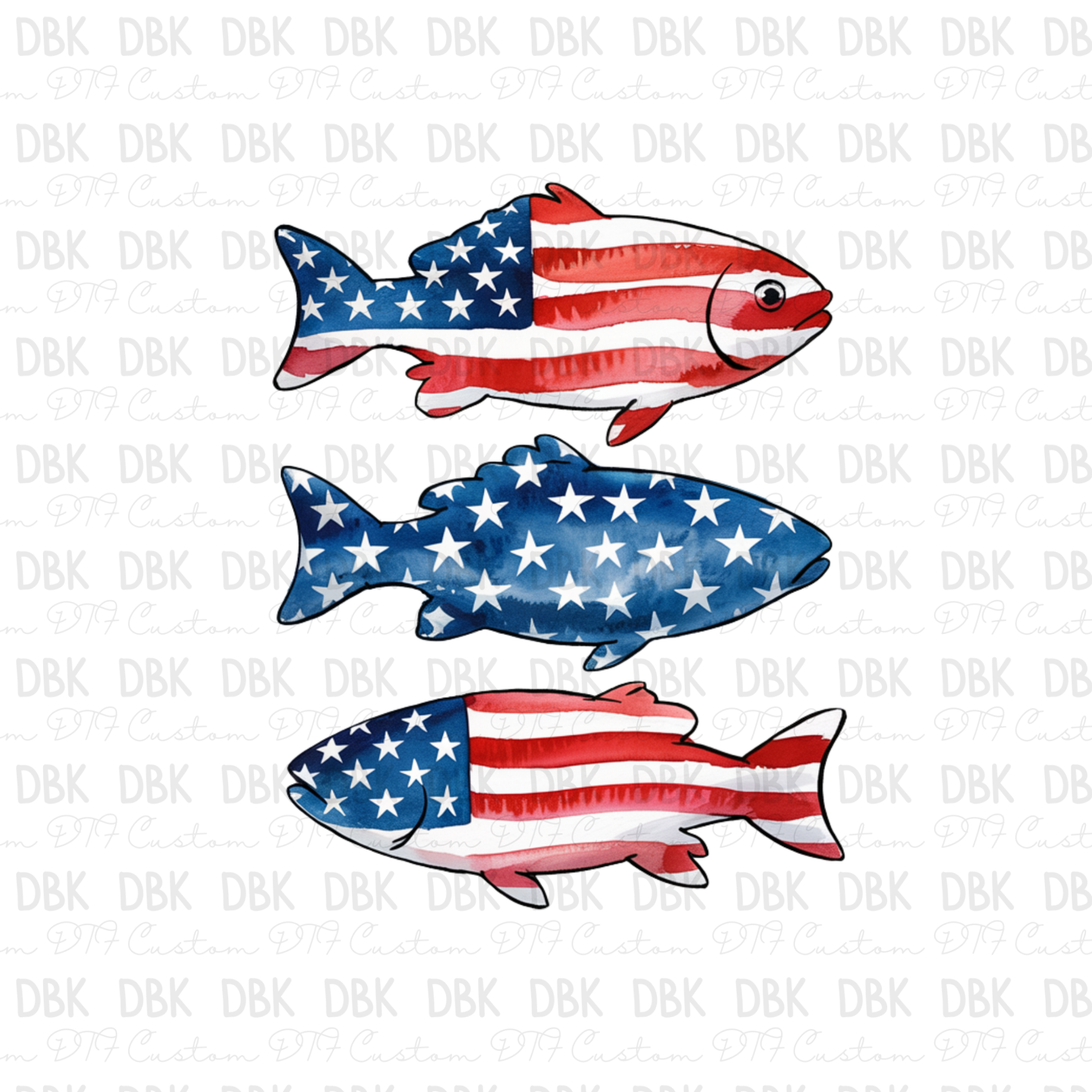 USA Fish DTF Transfer R198