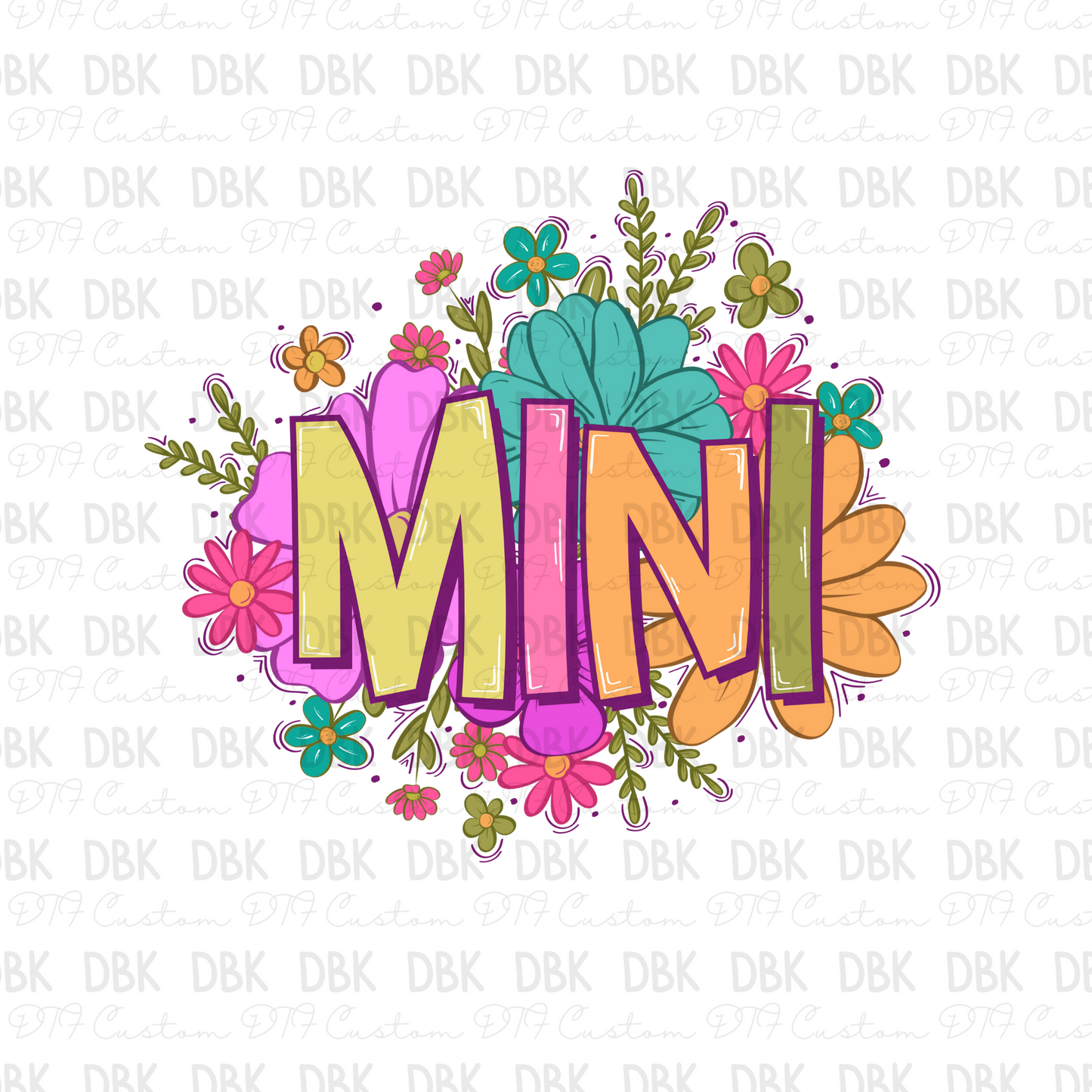 Mini floral bunch DTF Transfer