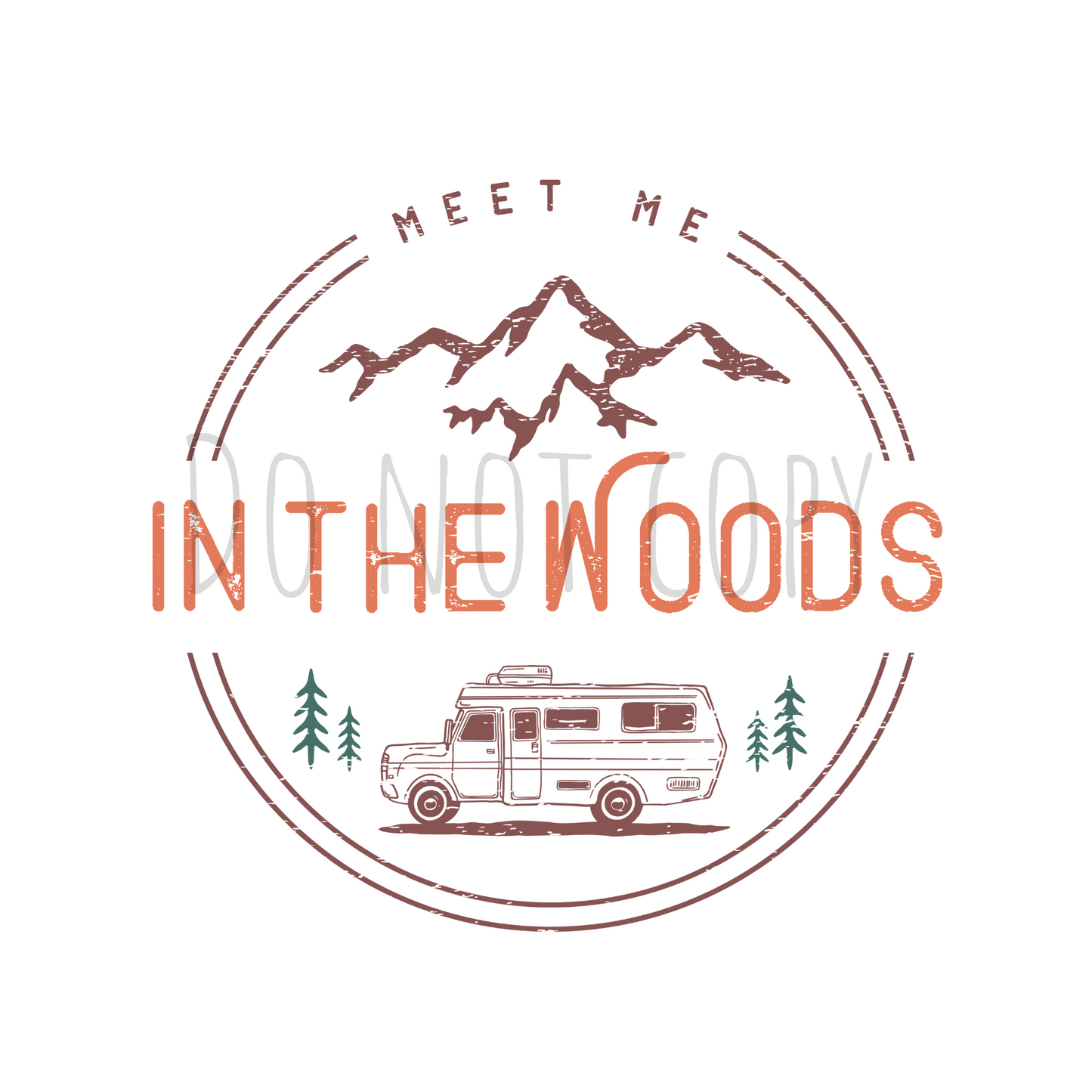 In the woods DTF transfer