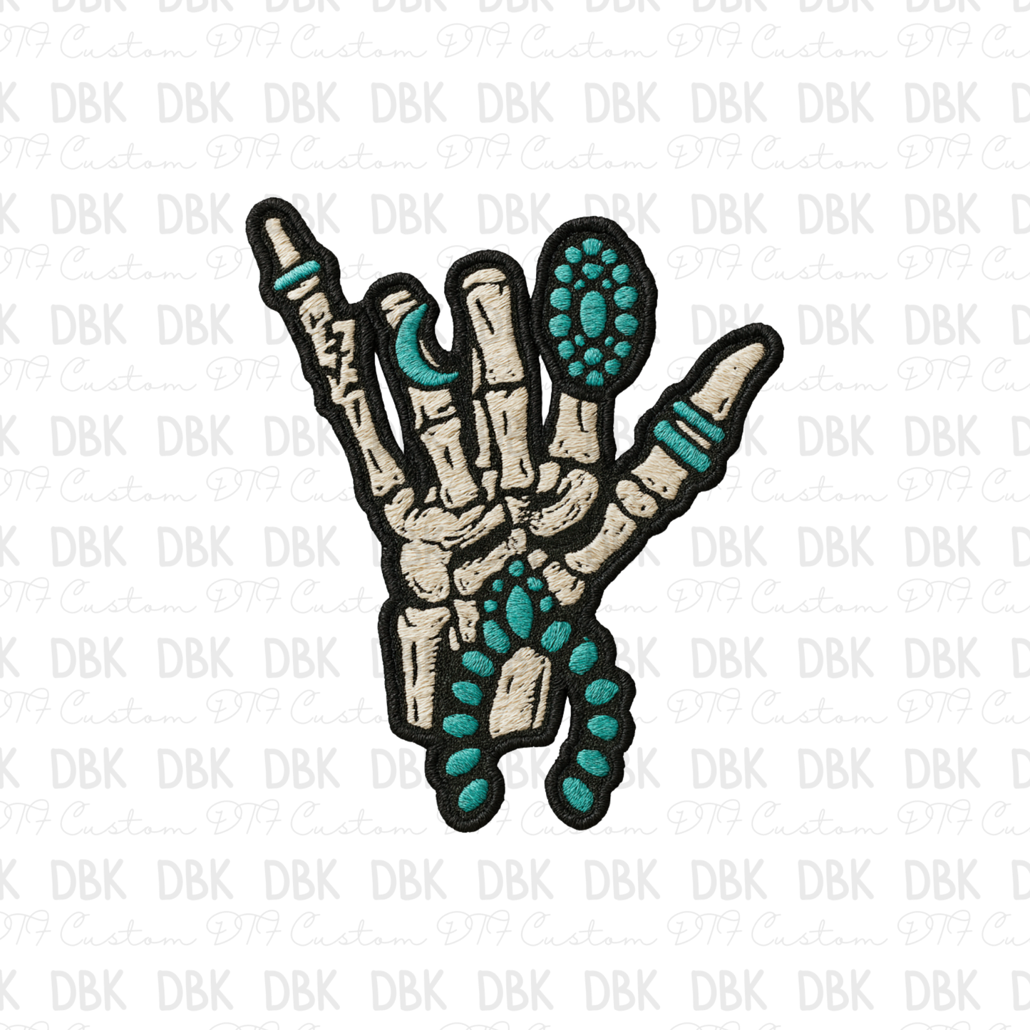 Western Hand DTF transfer B388
