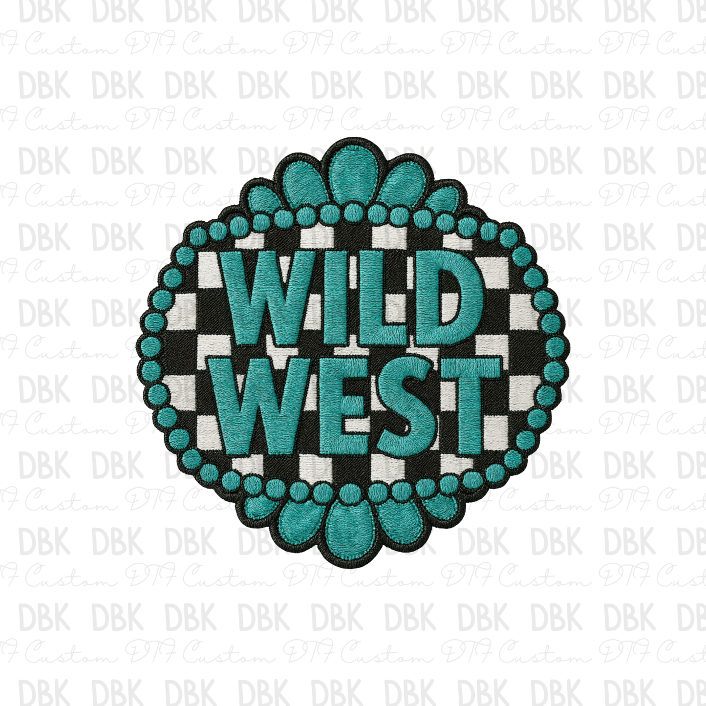Wild West DTF transfer B391