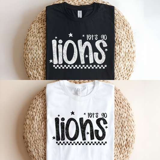 LIONS DTF Transfer BLACK M187