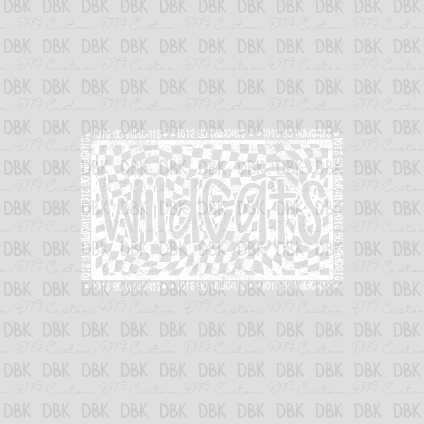 Wildcats DTF transfer WHITE M148