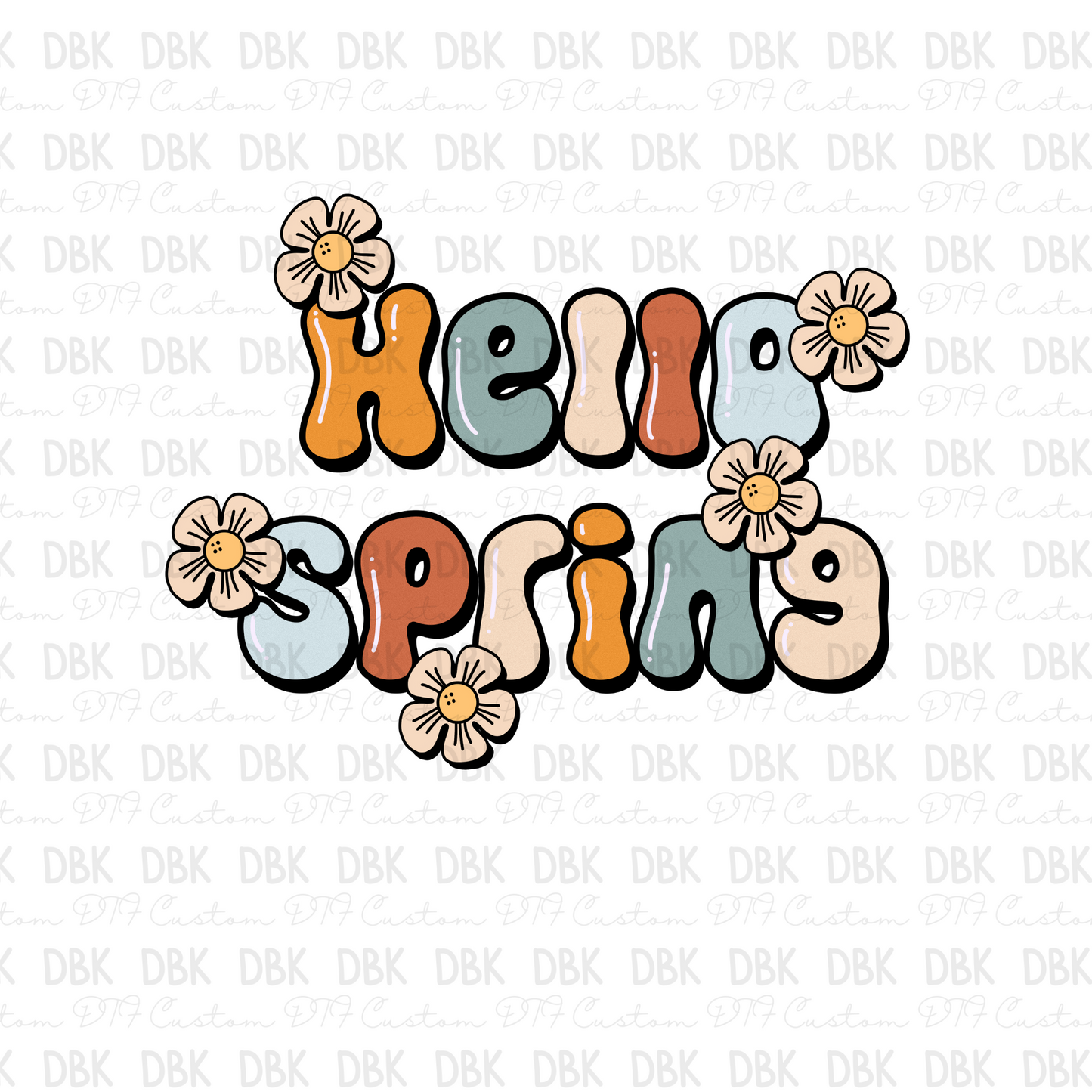 Hello Spring DTF Transfer