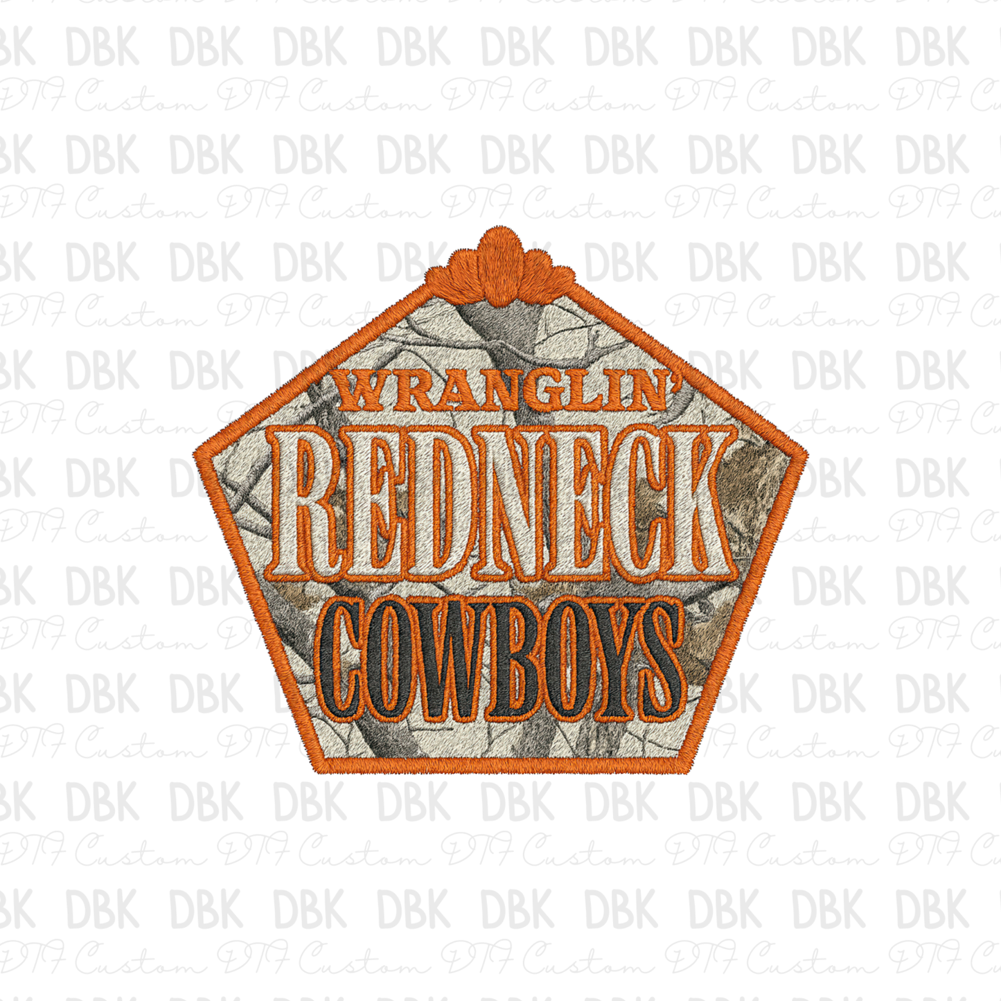 Redneck Cowboy DTF transfer B394