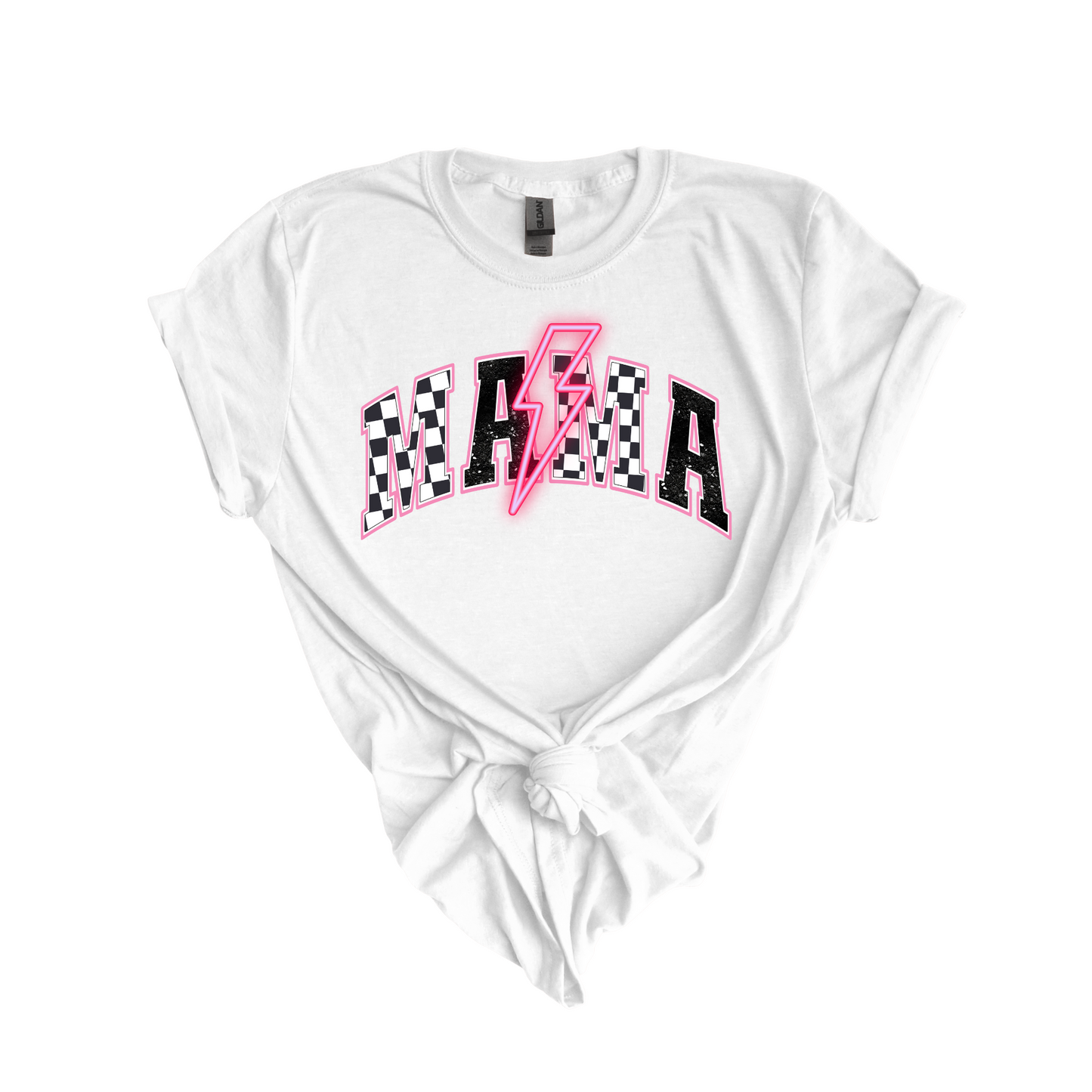 Mama Hot Pink Bolt DTF Transfer N23